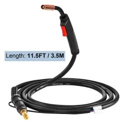 Mig Welding Gun 11.5 ft. 150 Amp Welding Torch Stinger Replacement for Lincoln Magnum 100 l 0.025 in. to 0.45 in. Wire by VEVOR -Bessey Sales vevor welding spool guns hqk530 5lkhq00001v0 d4 1000
