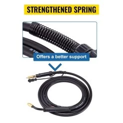 MIG Welding Gun 15 ft. 150 Amp Welding Torch 0.030 in. to 0.035 in. Wire for Miller Millermatic M-10 M-15 M-100 M-150 by VEVOR -Bessey Sales vevor welding spool guns hqmlm150 15ft0001v0 1f 1000