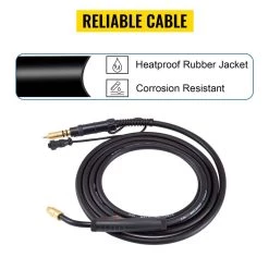 MIG Welding Gun 15 ft. 150 Amp Welding Torch 0.030 in. to 0.035 in. Wire for Miller Millermatic M-10 M-15 M-100 M-150 by VEVOR -Bessey Sales vevor welding spool guns hqmlm150 15ft0001v0 76 1000