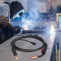MIG Welding Gun 10 ft. 100 Amp Welding Torch for 0.024 in. to 0.031 in. Wire for Lincoln Magnum 100L (K530-6) by VEVOR -Bessey Sales vevor welding spool guns lincolnhjyhq00001v0 31 1000