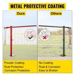 Post Puller 42 in. L Chain Fence Pry Level Bars 32 in. Standing Frame Wood Post Puller Set with Lifting Chain, Red by VEVOR -Bessey Sales vevor wrecking pry bars gllbg5u0k0gch55hpv0 1f 1000