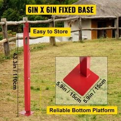 Post Puller 42 in. L Chain Fence Pry Level Bars 32 in. Standing Frame Wood Post Puller Set with Lifting Chain, Red by VEVOR -Bessey Sales vevor wrecking pry bars gllbg5u0k0gch55hpv0 fa 1000
